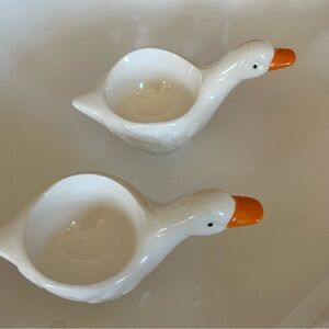 Vintage Egg Holders Duck Shaped Ceramic Knobler of Japan
